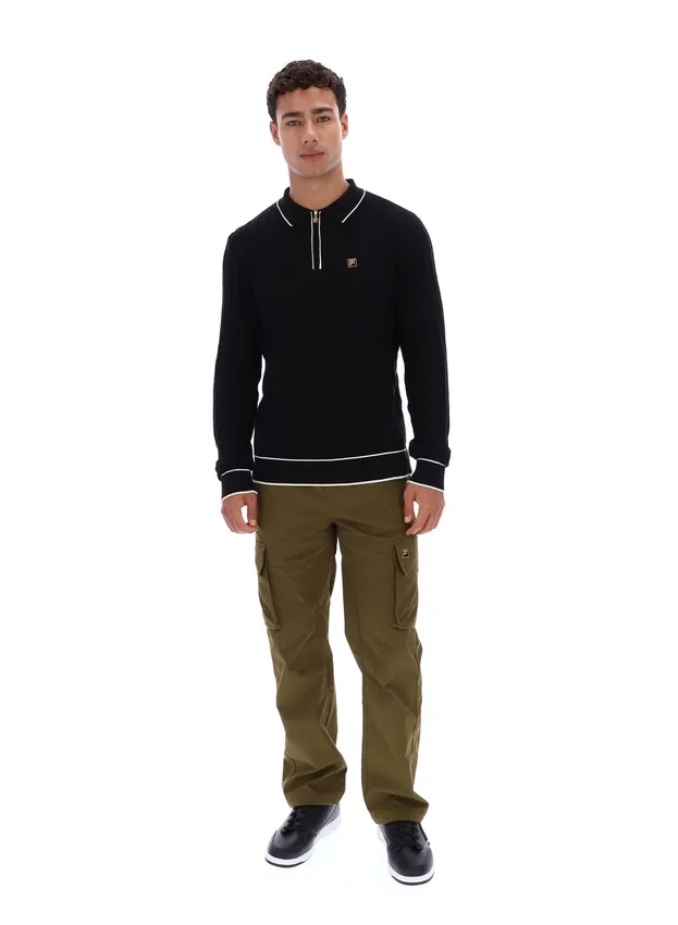 Polo a maniche lunghe Sully nera