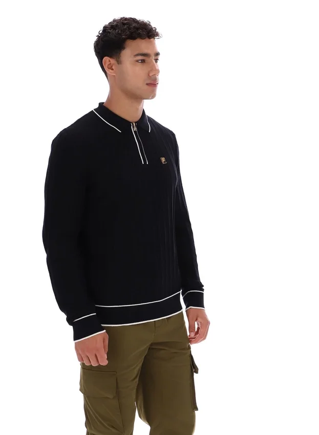 Polo a maniche lunghe Sully nera