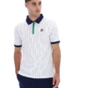 Polo a righe BB1 Classic Vintage bianca