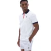 Polo a righe BB1 Classic Vintage bianca