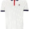 Polo a righe BB1 Classic Vintage bianca