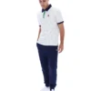 Polo a righe BB1 Classic Vintage bianca