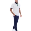 Polo a righe BB1 Classic Vintage bianca