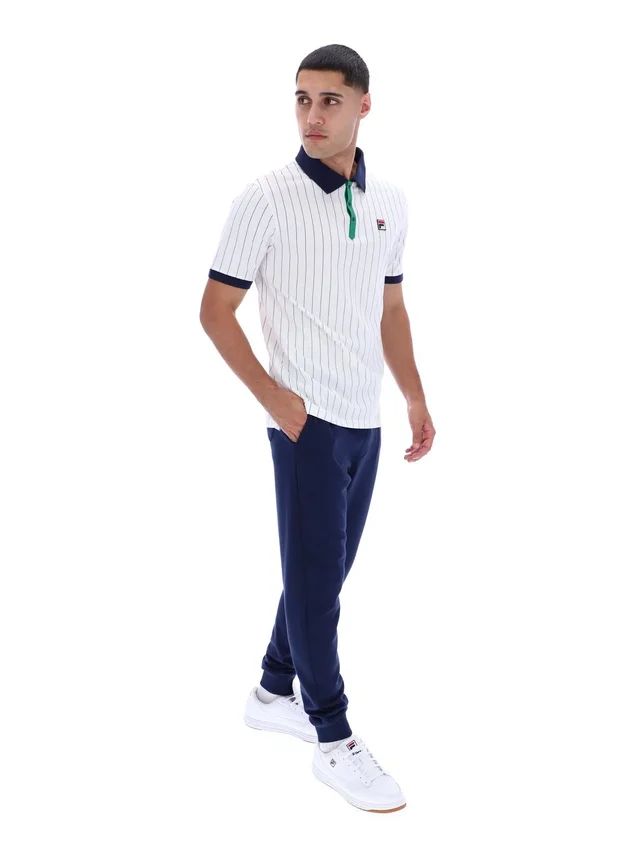 Polo a righe BB1 Classic Vintage bianca