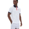 Polo a righe BB1 Classic Vintage bianca