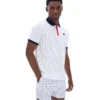 Polo a righe BB1 Classic Vintage bianca