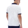 Polo a righe BB1 Classic Vintage bianca