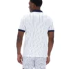 Polo a righe BB1 Classic Vintage bianca