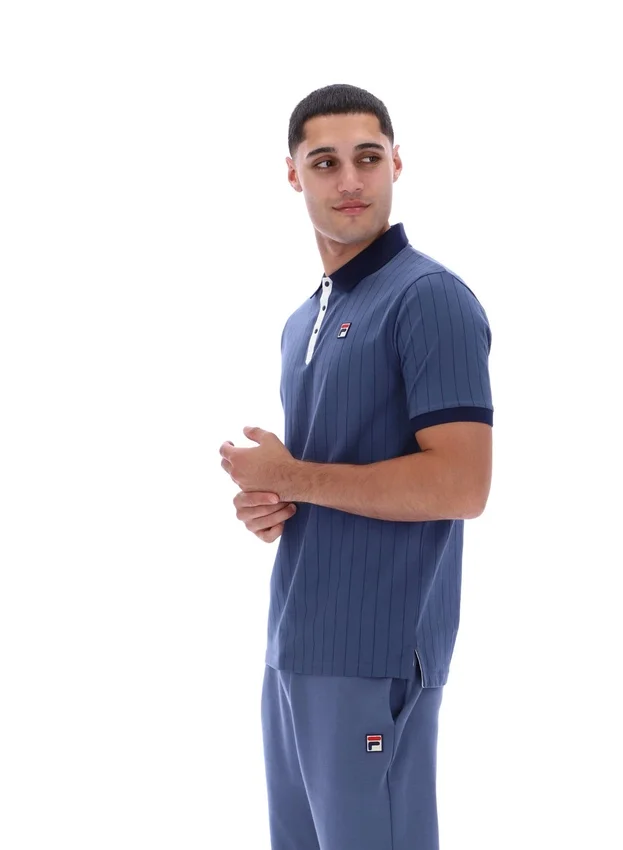 Polo a righe BB1 Classic Vintage Indigo