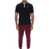 Polo a righe BB1 Classic Vintage nera