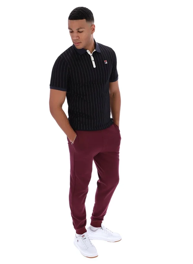 Polo a righe BB1 Classic Vintage nera
