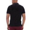 Polo a righe BB1 Classic Vintage nera