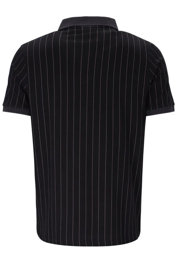 Polo a righe BB1 Classic Vintage nera