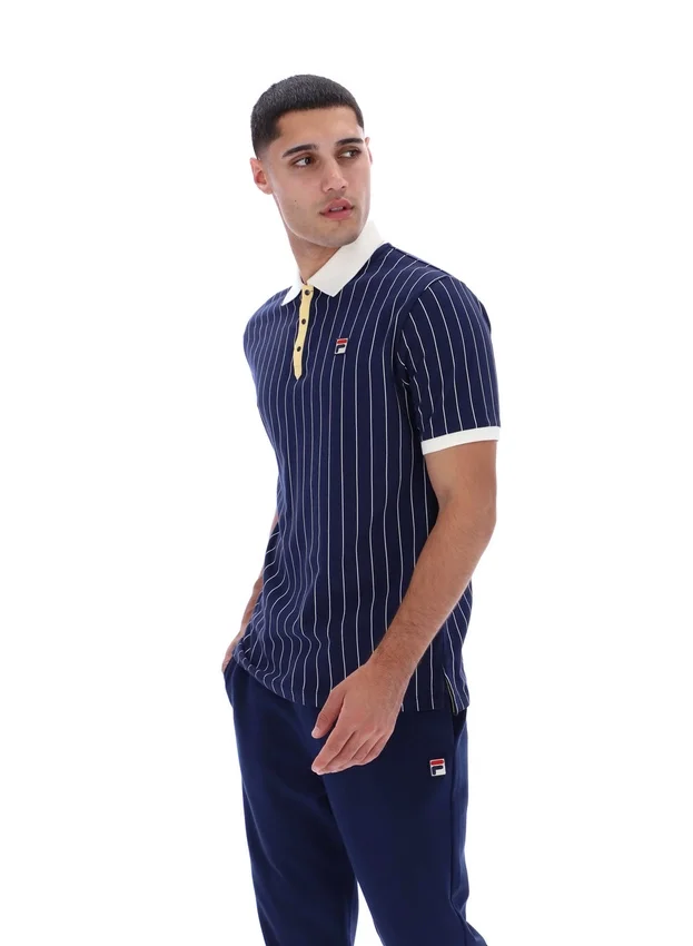 Polo a righe Fila Navy BB1 Classic Vintage