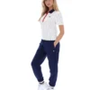 Polo aderente BB1 a righe sottili Gardenia Bai