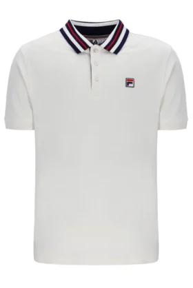 Polo Basic Achille Heritage Tape di Gardenia