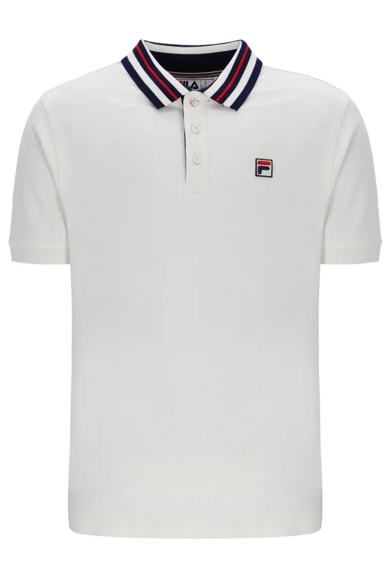 Polo Basic Achille Heritage Tape di Gardenia
