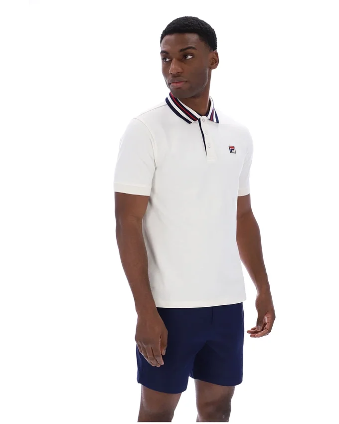 Polo Basic Achille Heritage Tape di Gardenia
