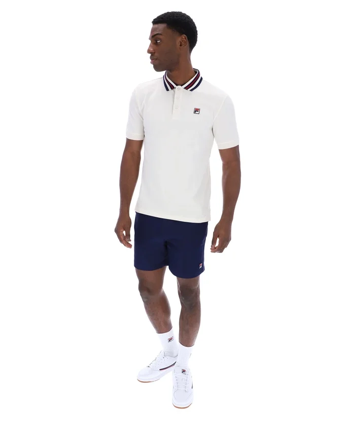 Polo Basic Achille Heritage Tape di Gardenia
