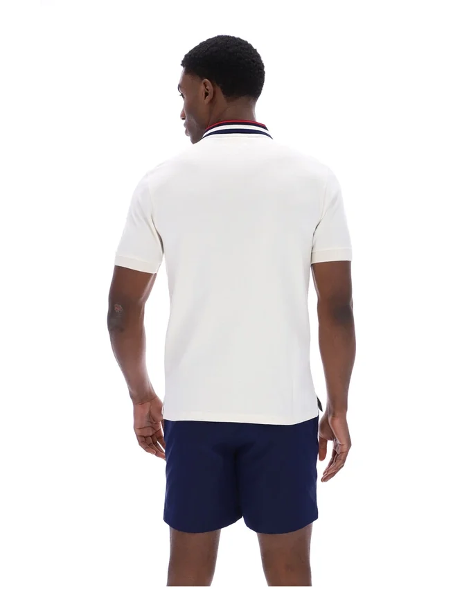 Polo Basic Achille Heritage Tape di Gardenia