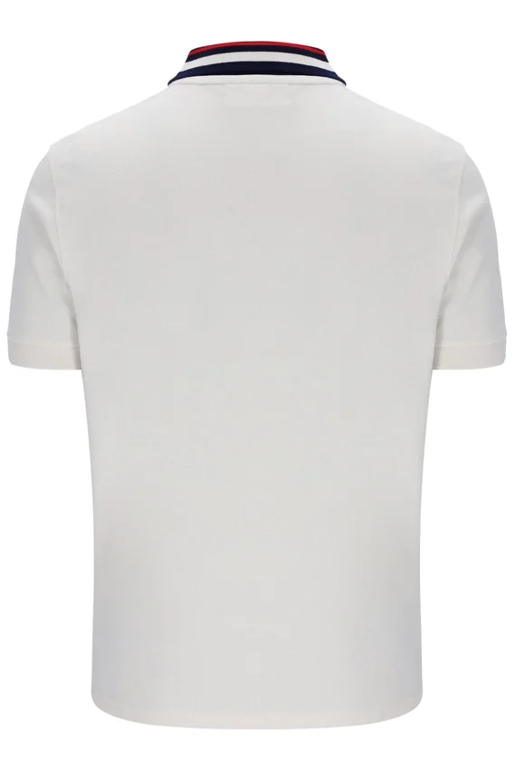 Polo Basic Achille Heritage Tape di Gardenia