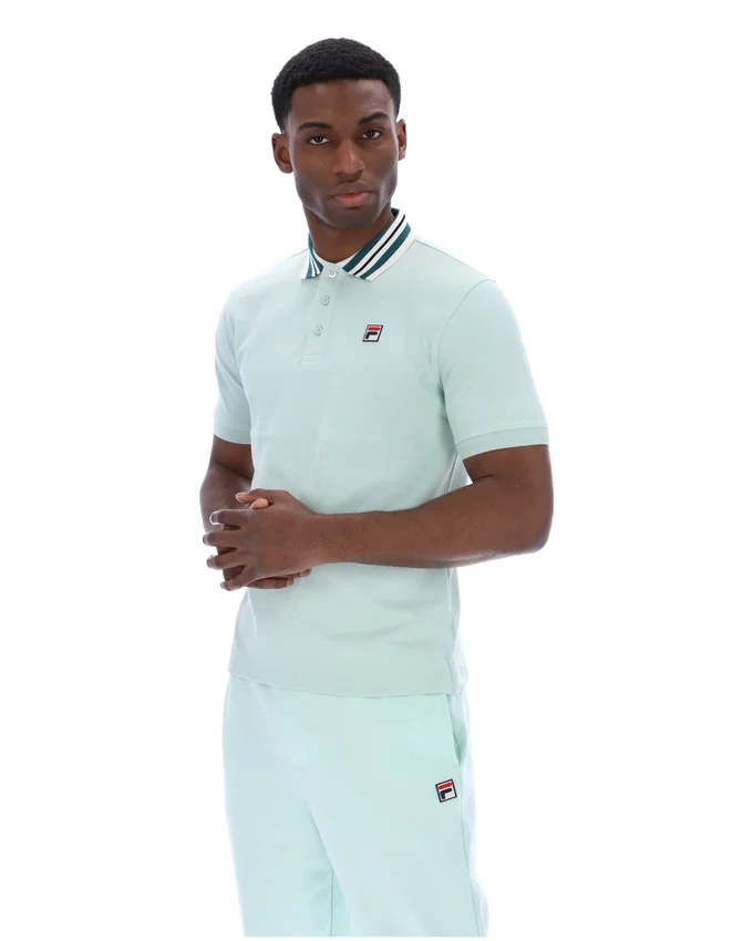 Polo Basic Achille Heritage Tape in Surf Spray