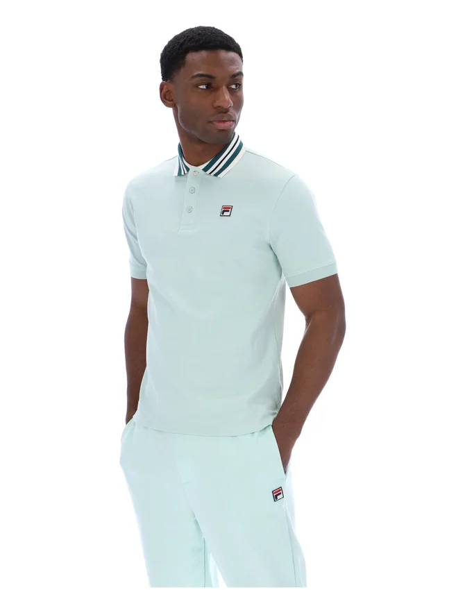 Polo Basic Achille Heritage Tape in Surf Spray