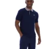 Polo Basic Fila Achille Heritage Tape blu navy
