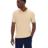 Polo classica beige Tristiano con texture