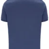 Polo con zip Dario in stile vintage indaco