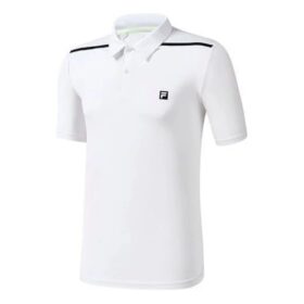 Polo da tennis con logo Athletics "Bianco"