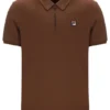 Polo Ettore con zip color Cappuccino