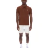 Polo Ettore con zip color Cappuccino