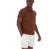Polo Ettore con zip color Cappuccino