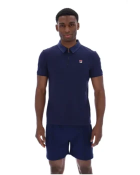 Polo Ettore con zip Fila Navy