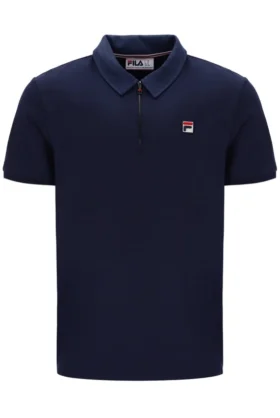 Polo Ettore con zip Fila Navy