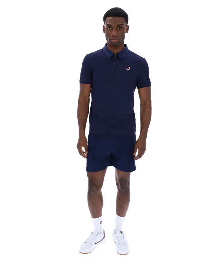 Polo Ettore con zip Fila Navy
