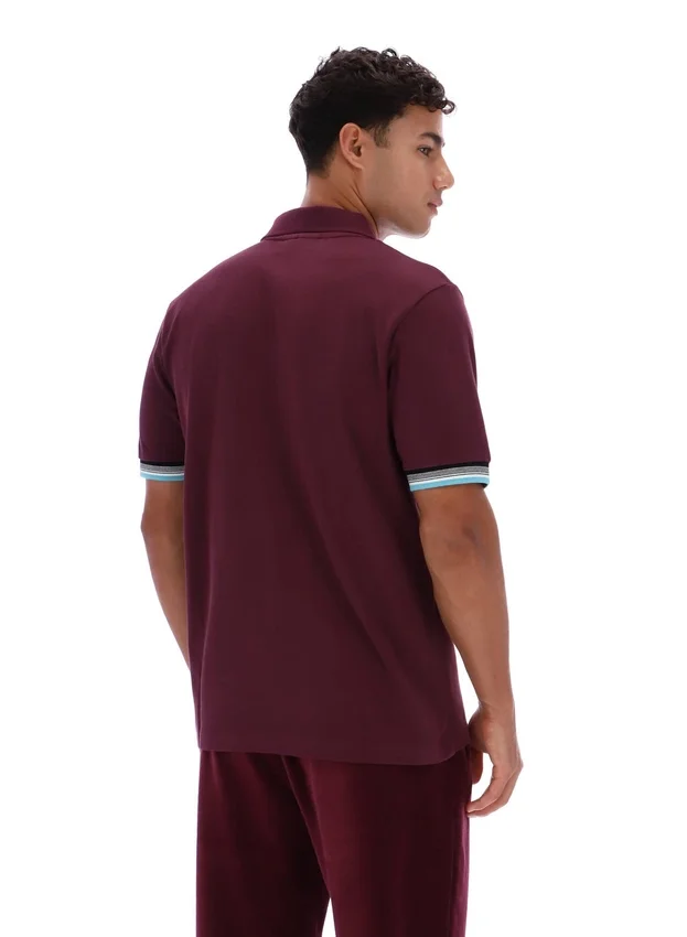 Polo Fig Zev con dettaglio sui polsini