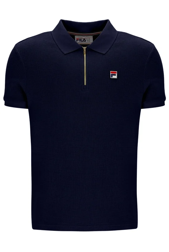 Polo Fila Benjamin Micro Waffle blu navy