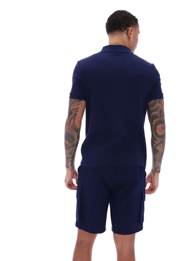 Polo Fila Benjamin Micro Waffle blu navy