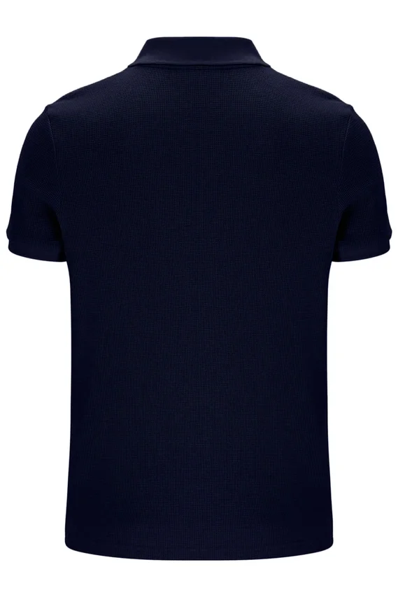 Polo Fila Benjamin Micro Waffle blu navy