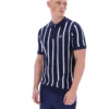 Polo Fila Giorgio in maglia patchwork all'uncinetto blu navy