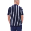 Polo Fila Giorgio in maglia patchwork all'uncinetto blu navy