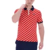 Polo Fila Jaye a righe diagonali rossa