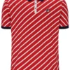 Polo Fila Jaye a righe diagonali rossa