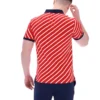 Polo Fila Jaye a righe diagonali rossa