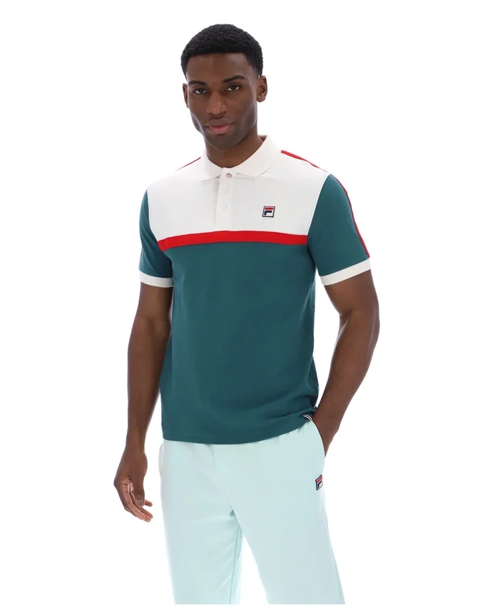 Polo Fila Mattia con inserti a contrasto