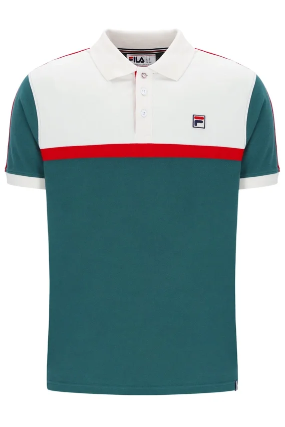 Polo Fila Mattia con inserti a contrasto