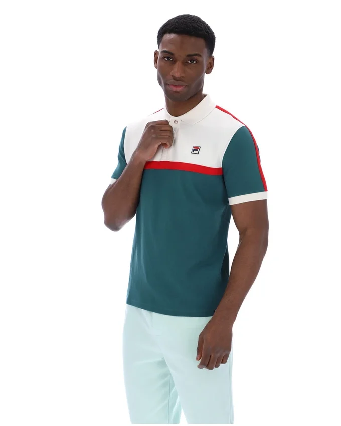 Polo Fila Mattia con inserti a contrasto