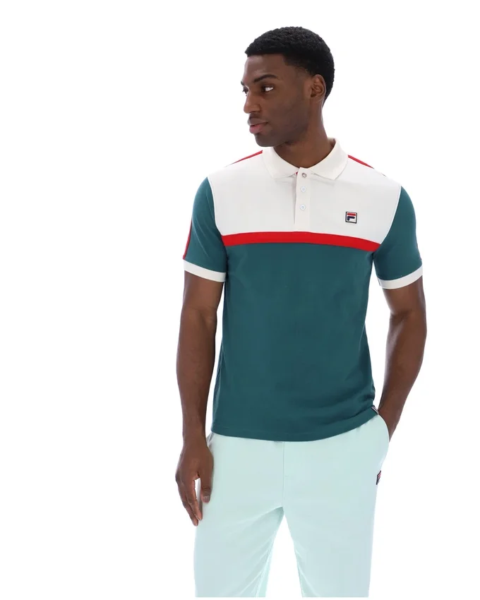 Polo Fila Mattia con inserti a contrasto